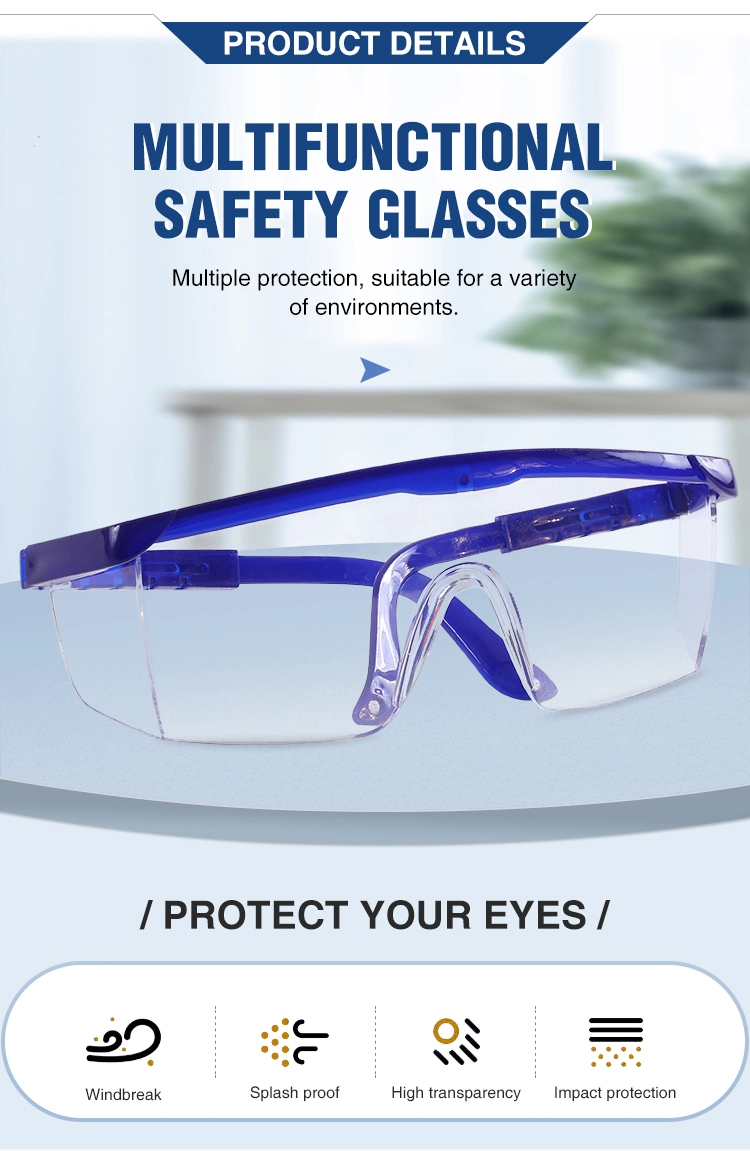 Safety Goggle Goggles Protective Glasses Welding Sanding Scientific Experiments Personal Computer Glasses CE Certification White Gray Black Protection Against U