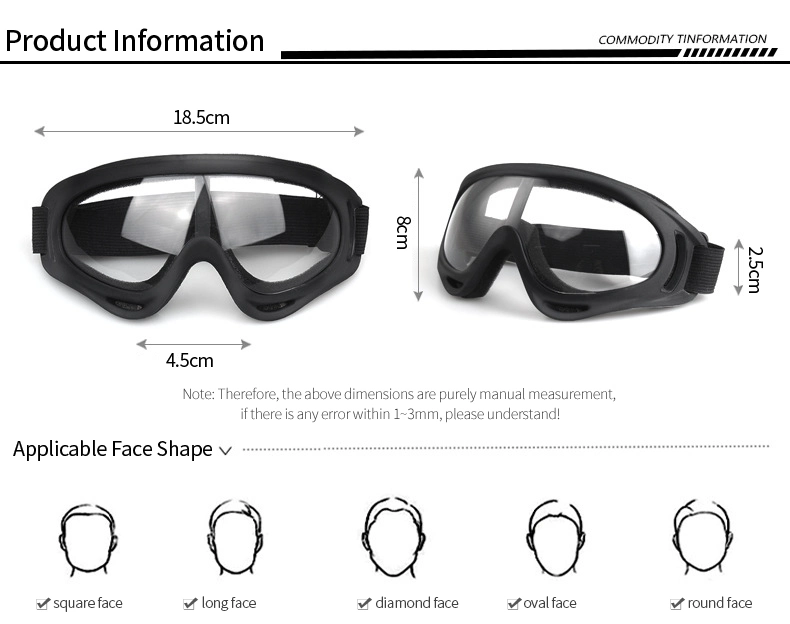 X400 Skiing Tactical Motorcycles Glasses Sports Eyewear Cycling Glasses