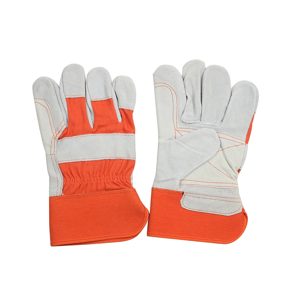 Double Red Leather Plam Welding Gloves